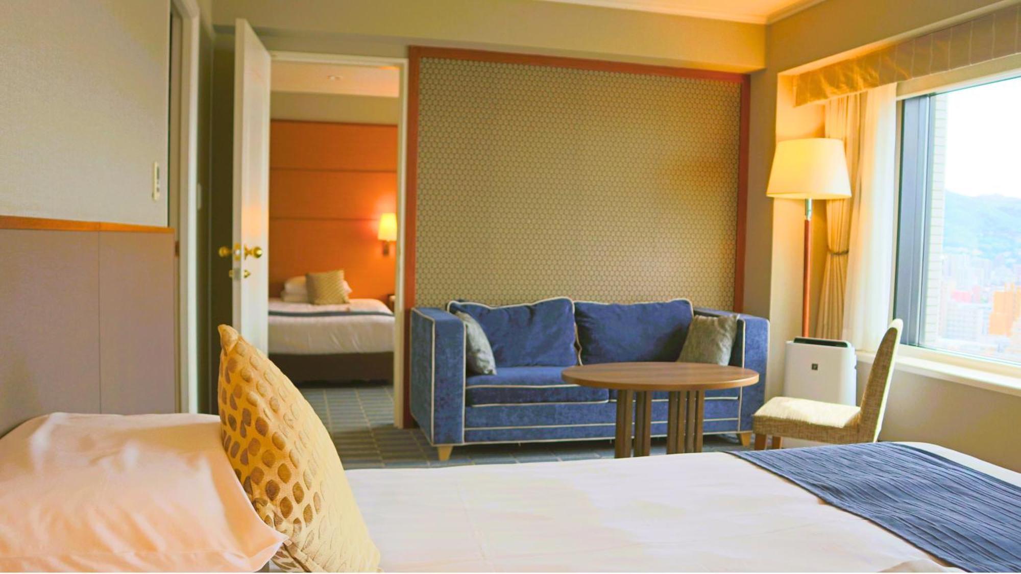 Premier Hotel Nakajima Park Sapporo Bagian luar foto A suite at the hotel