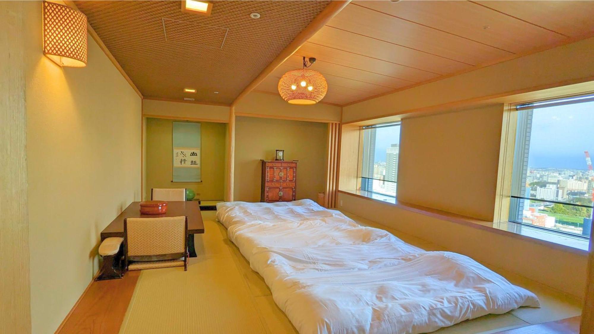 Premier Hotel Nakajima Park Sapporo Bagian luar foto A futon room